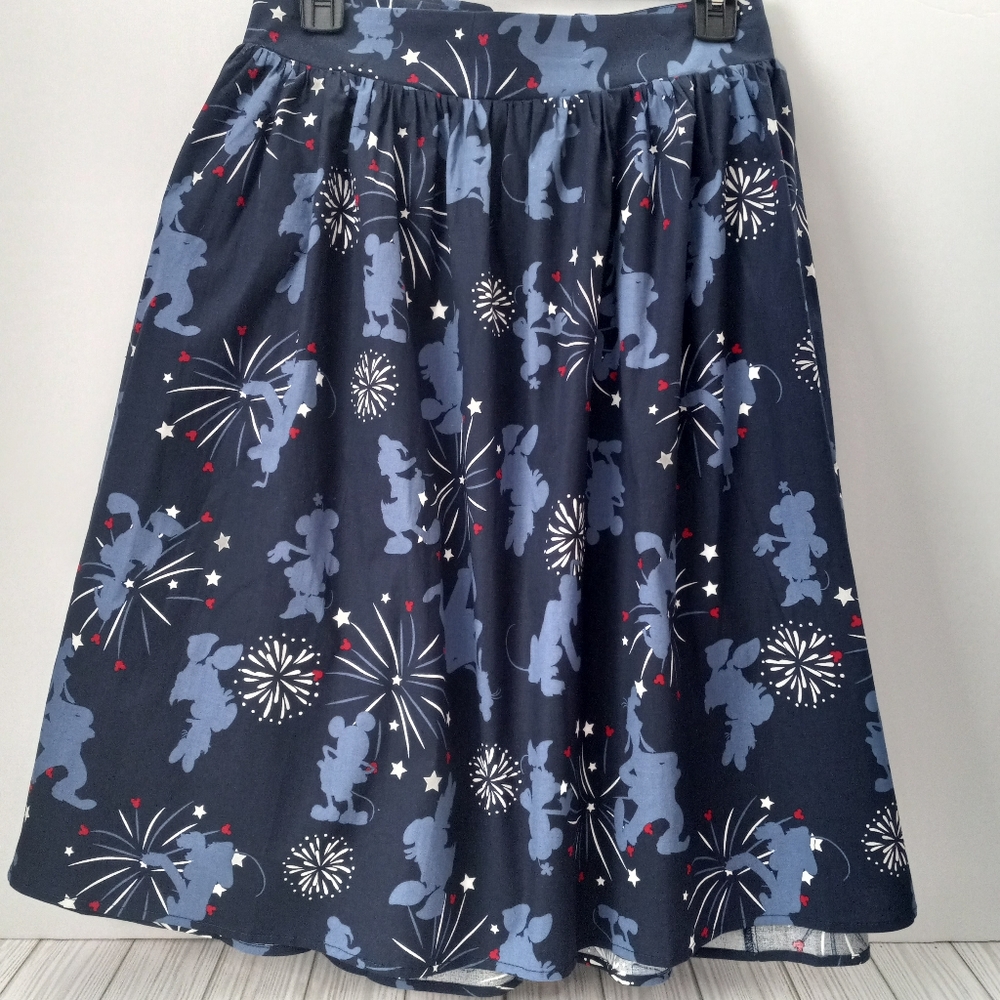 Torrid Disney Americana Mickey Friends Poplin Mini Skater Skirt Plus Size 6X